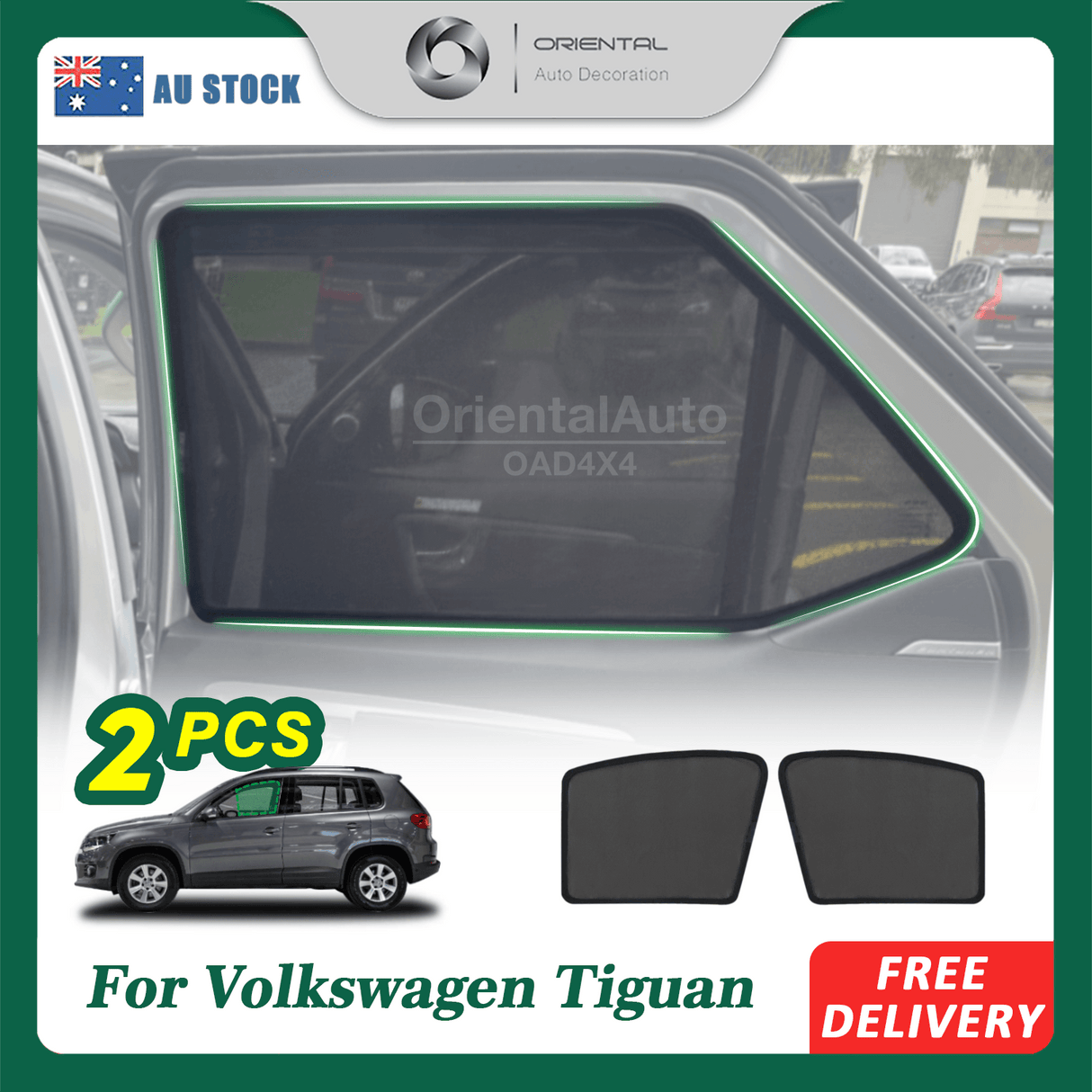 Magnetic Window Sun Shade for Volkswagen Tiguan 2008-2016