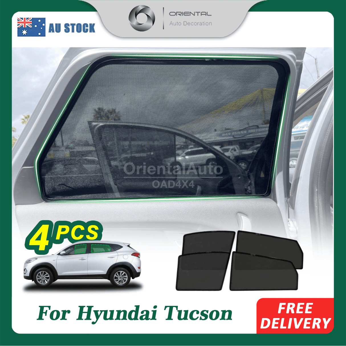 Magnetic Window Sun Shade for Hyundai Tucson 2015-2021