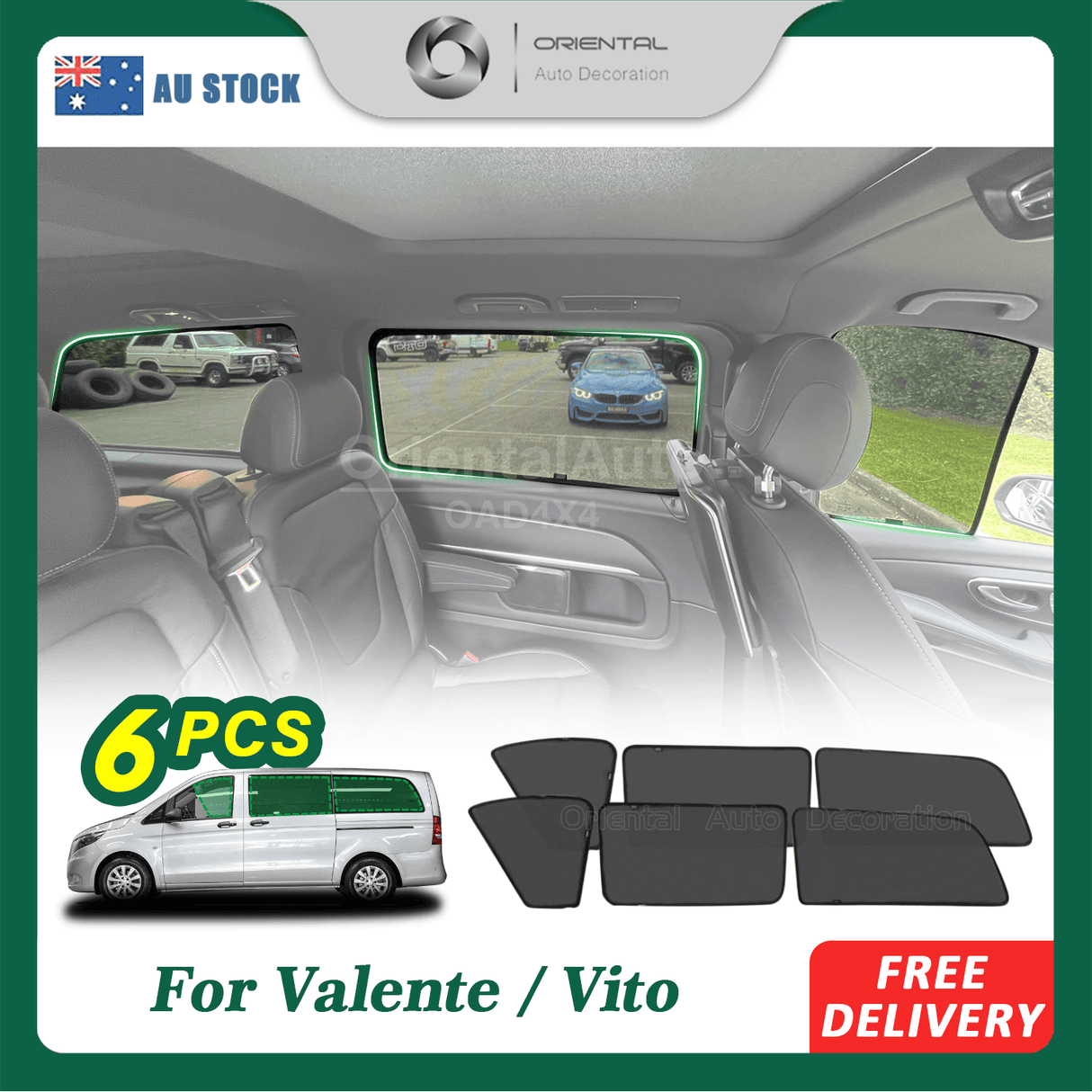 Magnetic Window Sun Shade for Mercedes-Benz Valente/Vito 2015-Onwards