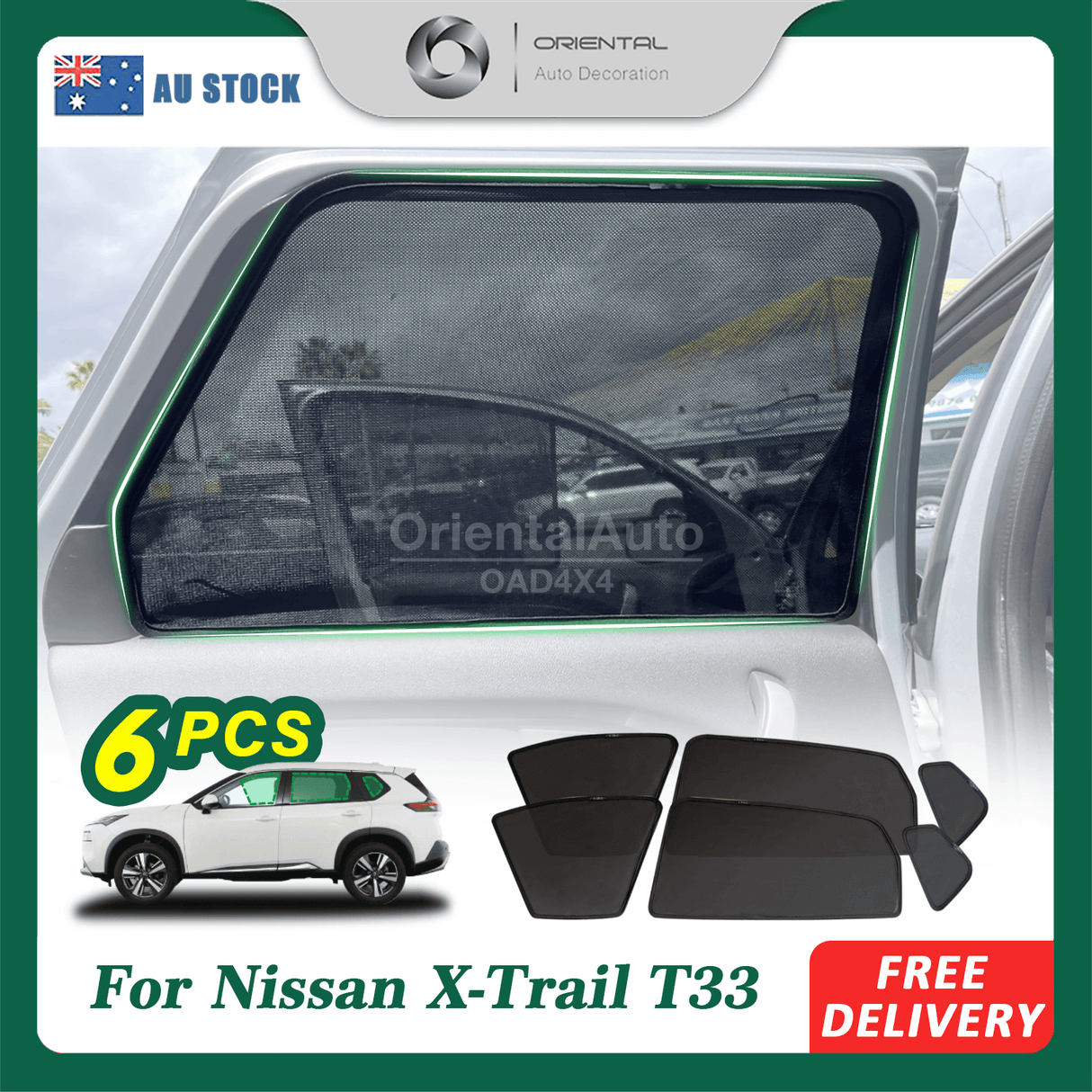 Magnetic Window Sun Shade for Nissan X-Trail T33 2022-Onwards