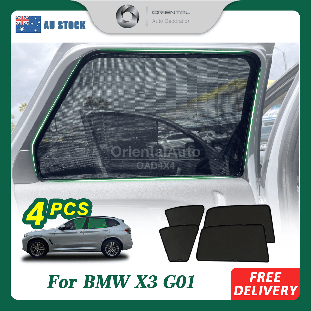 Magnetic Window Sun Shade for BMW X3 G01 2017-2024