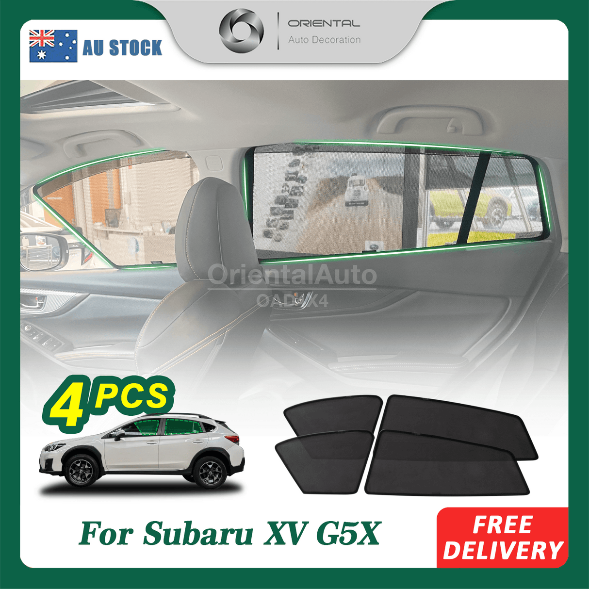 Magnetic Window Sun Shade for Subaru XV G5X 2017-Onwards