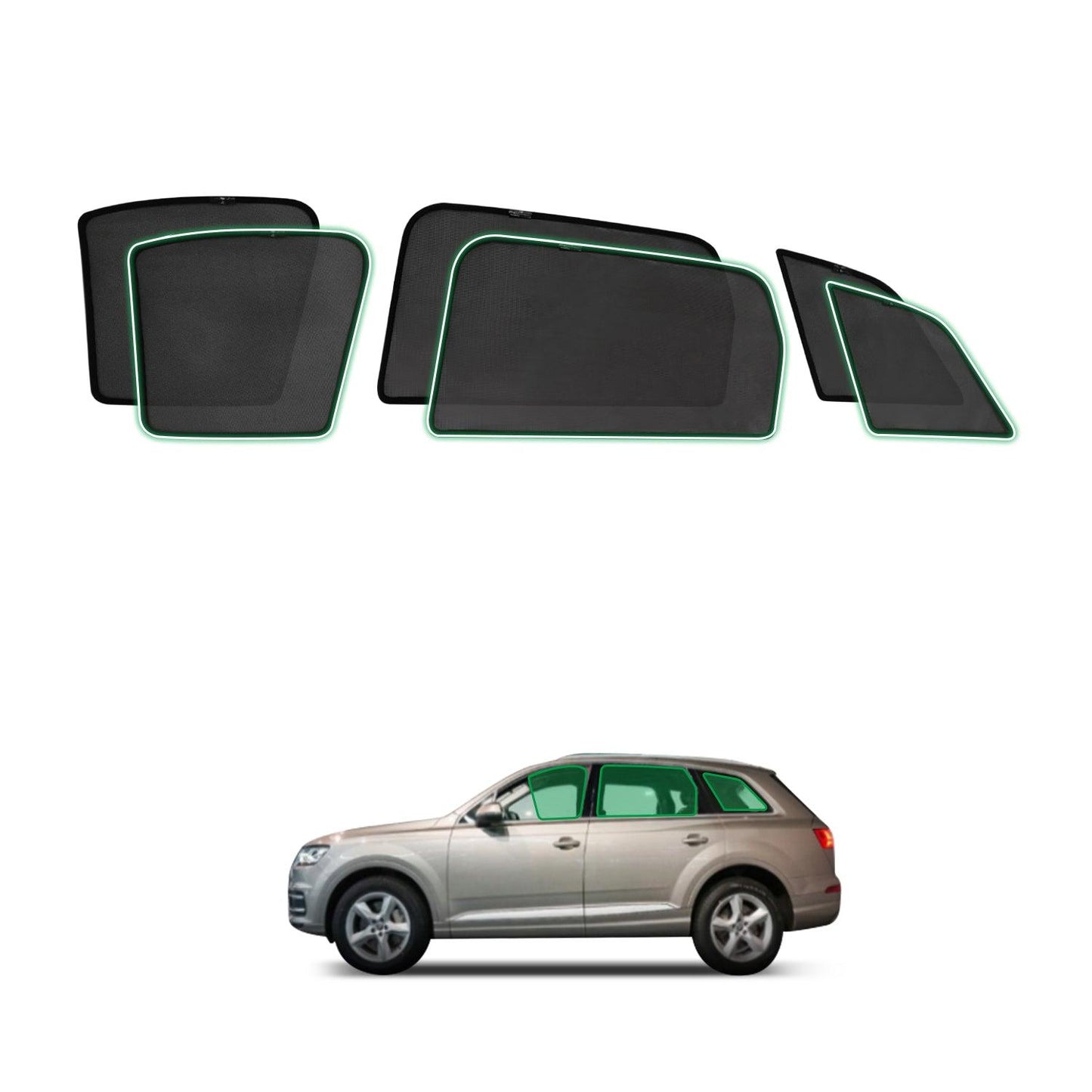 Magnetic Window Sun Shade for Audi Q7 2015-Onwards