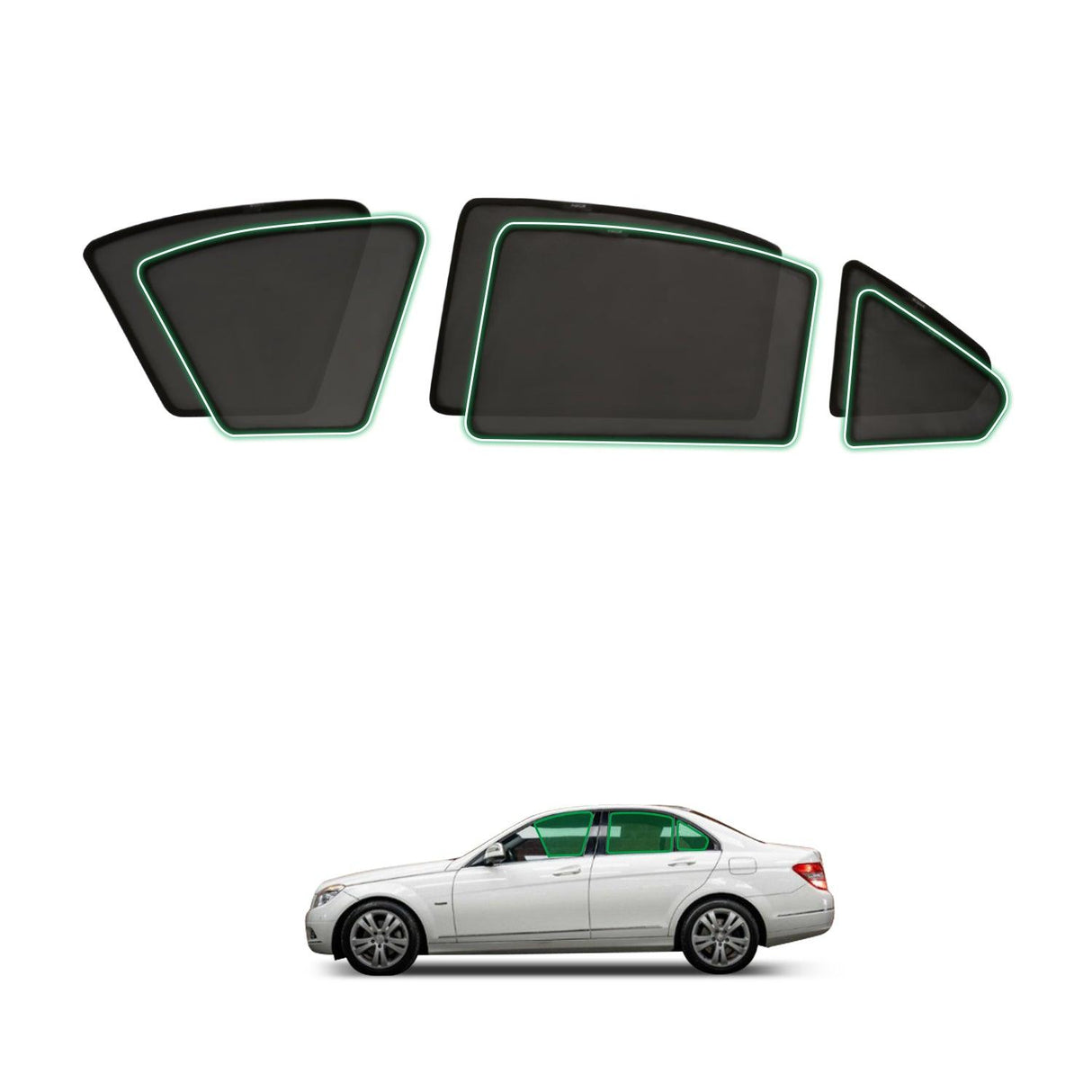 Magnetic Window Sun Shade for Mercedes-Benz C-CLASS W204 Sedan