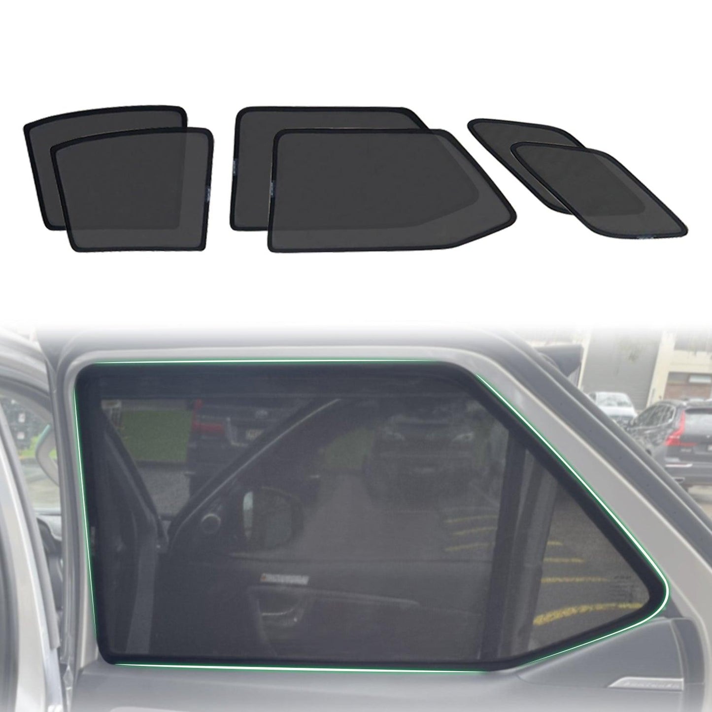 Magnetic Window Sun Shade for Toyota Fortuner 2015-Onwards