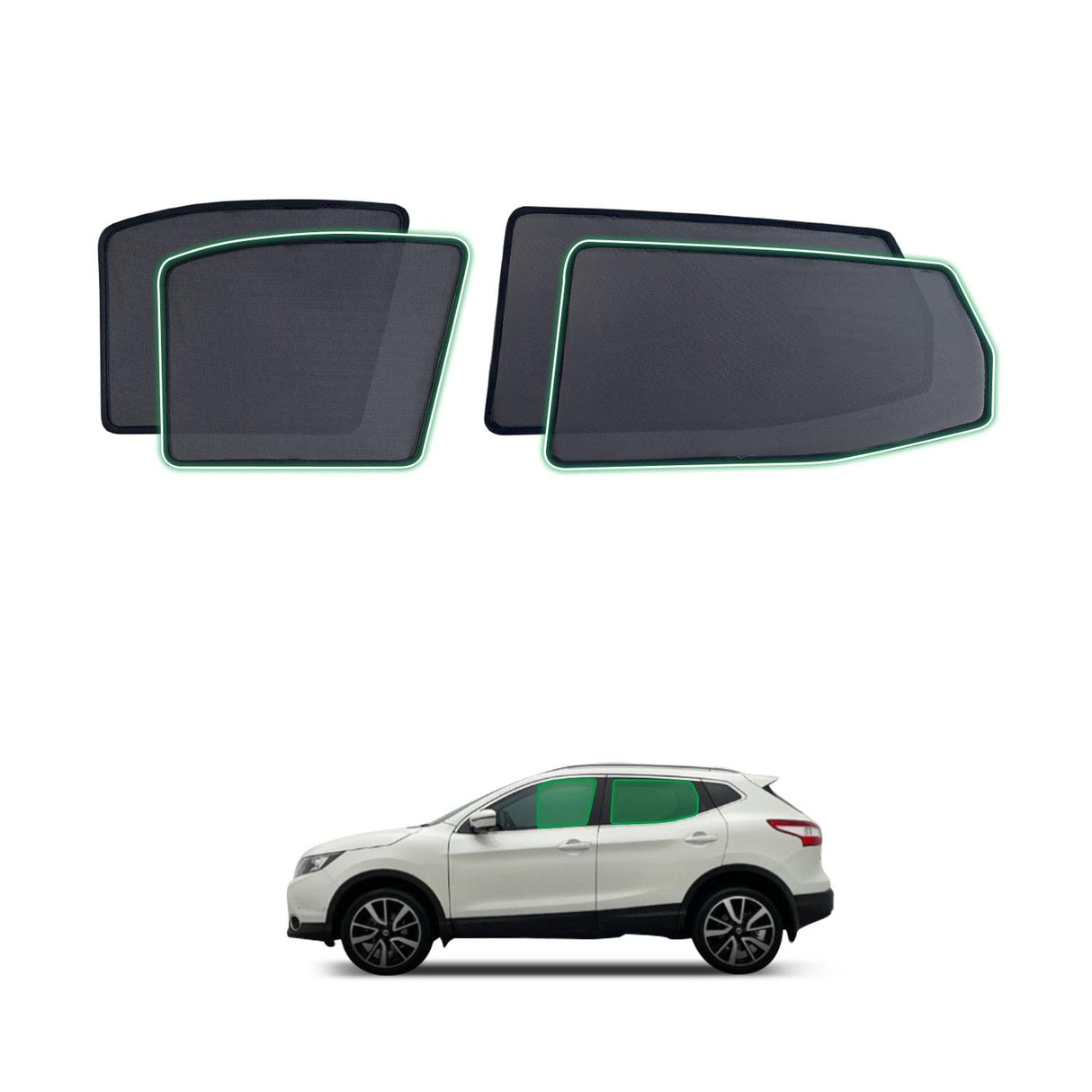 Magnetic Window Sun Shade for Nissan Qashqai J11 2014-2022