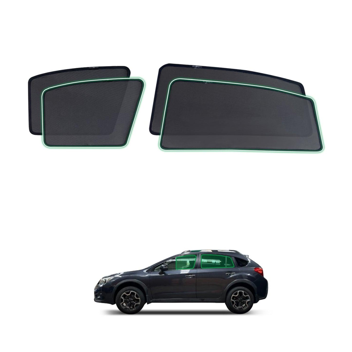 Magnetic Window Sun Shade for Subaru XV G4X 2011-2017