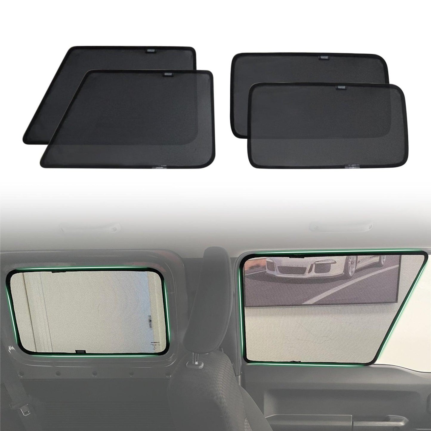 Magnetic Window Sun Shade for Suzuki Jimny 3 Doors 2018-Onwards