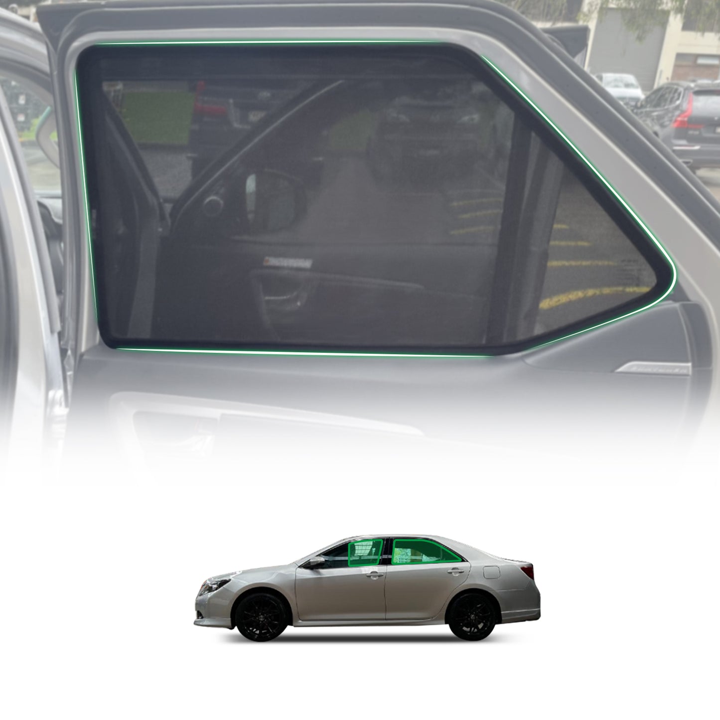 Magnetic Window Sun Shade for Toyota Aurion 2012-2017