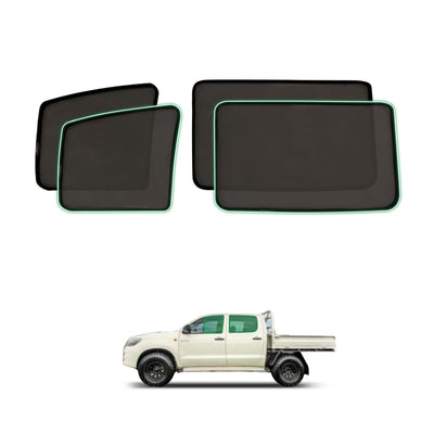 Magnetic Window Sun Shade for Toyota Hilux Dual Cab 2005-2015