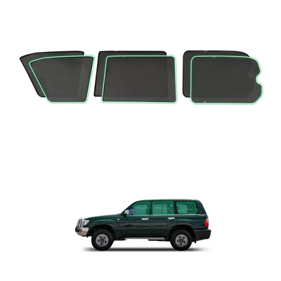 6PCS Magnetic Sun Shade for Toyota Landcruiser 100 105 Land Cruiser 100/105 LC100 LC105 1998-2007 Window Sun Shades UV Protection Mesh Cover