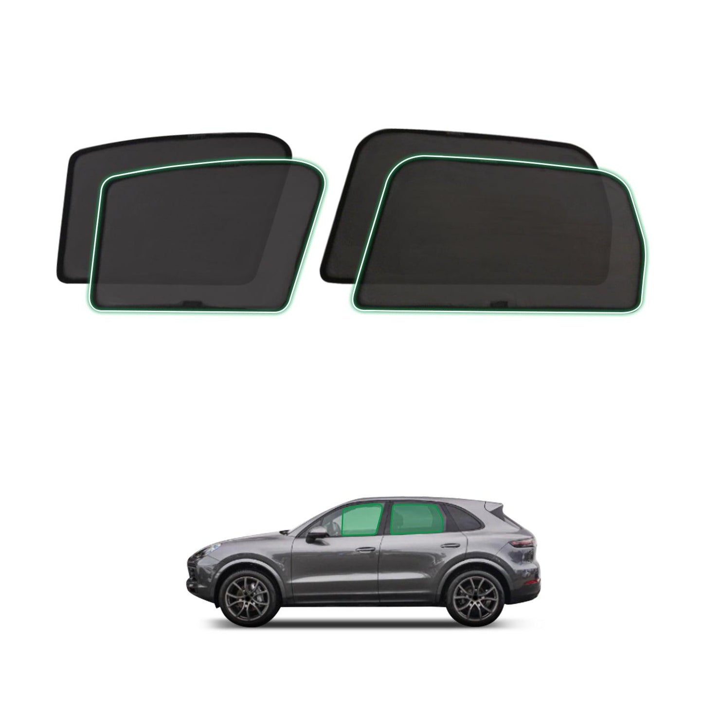 Magnetic Window Sun Shade for Porsche Cayenne 2010-Onwards