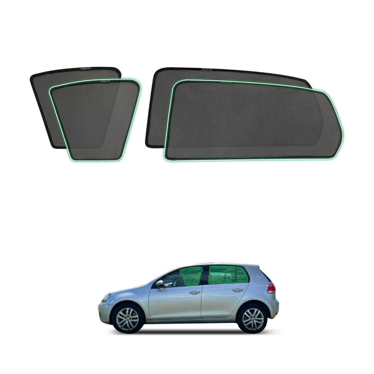 Magnetic Window Sun Shade for Volkswagen Golf 6th Gen MK6 2009-2013