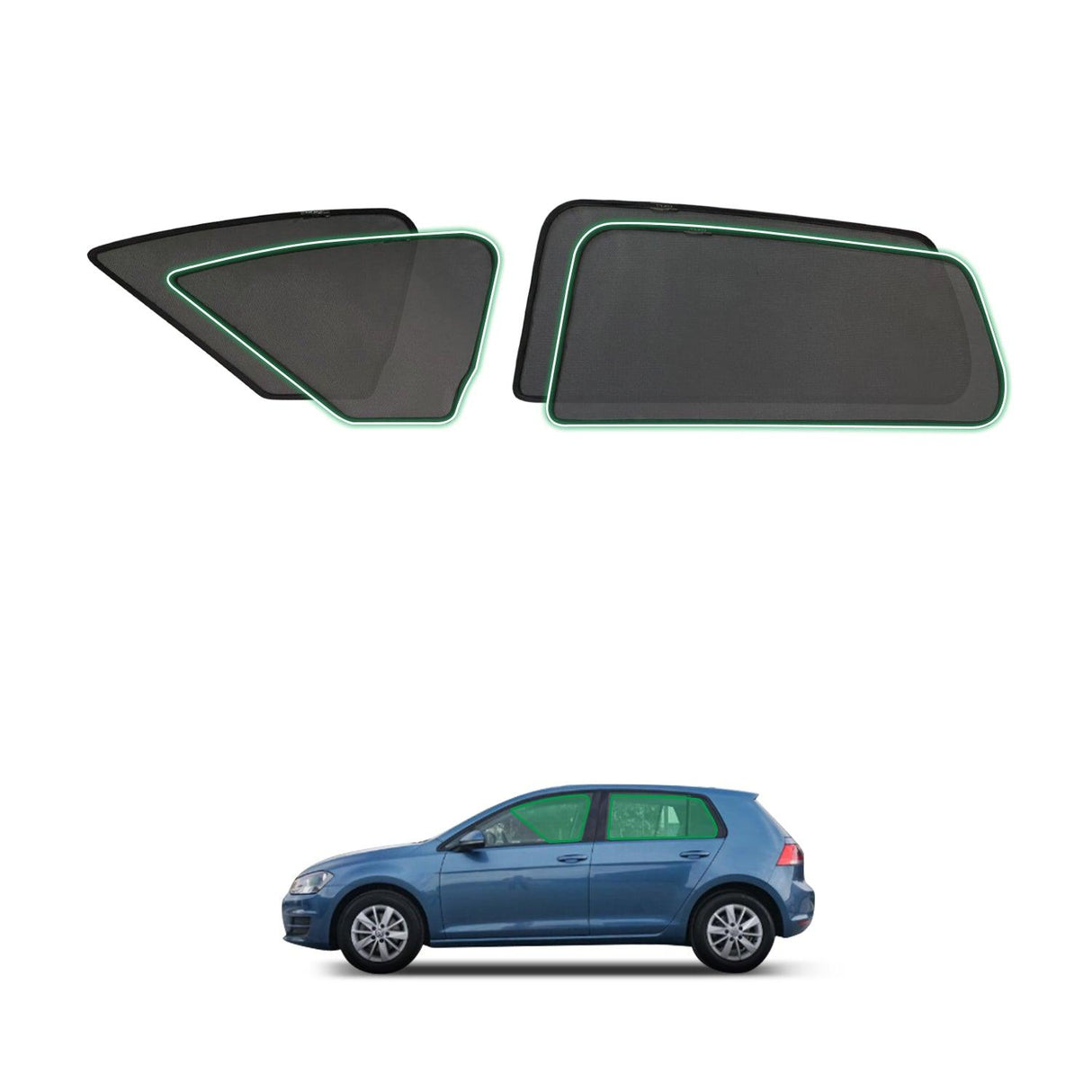 Magnetic Window Sun Shade for Volkswagen Golf 7th Gen MK7 MK7.5 2013-2020