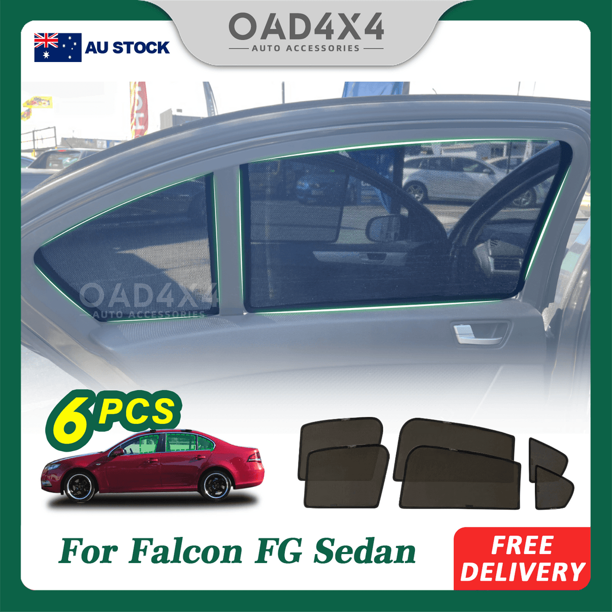 Magnetic Window Sun Shade for Ford Falcon FG 2008-2019