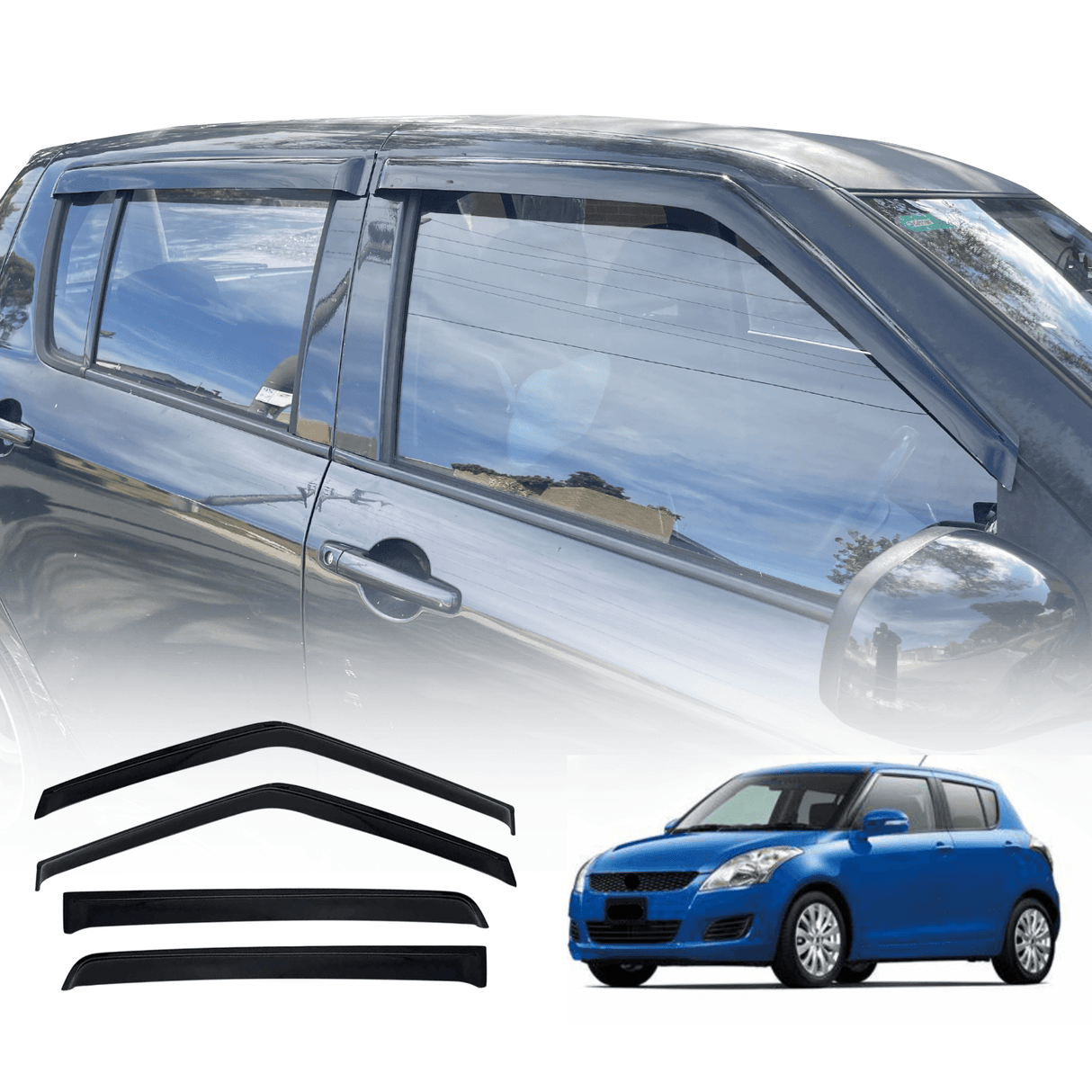 Weather Shields for Suzuki Swift 2005-2011