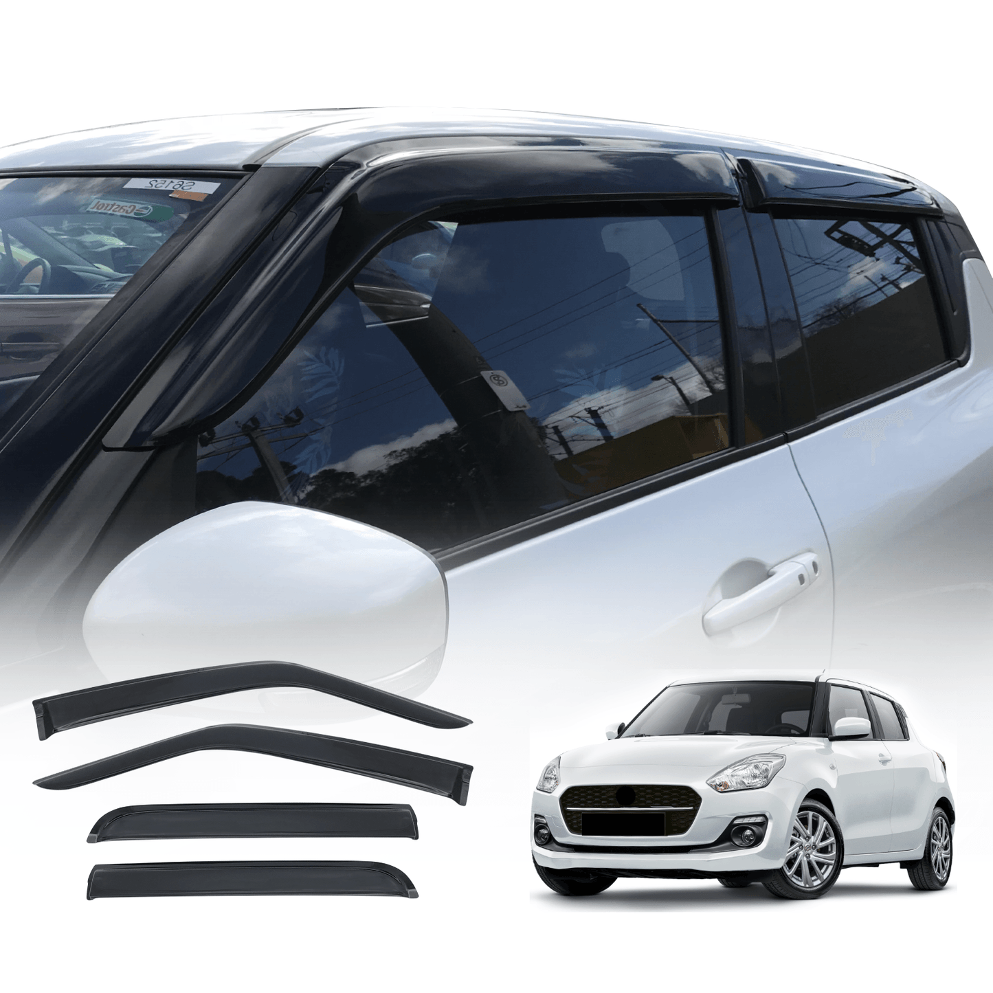 Weather Shields for Suzuki Swift 2017-Onwards