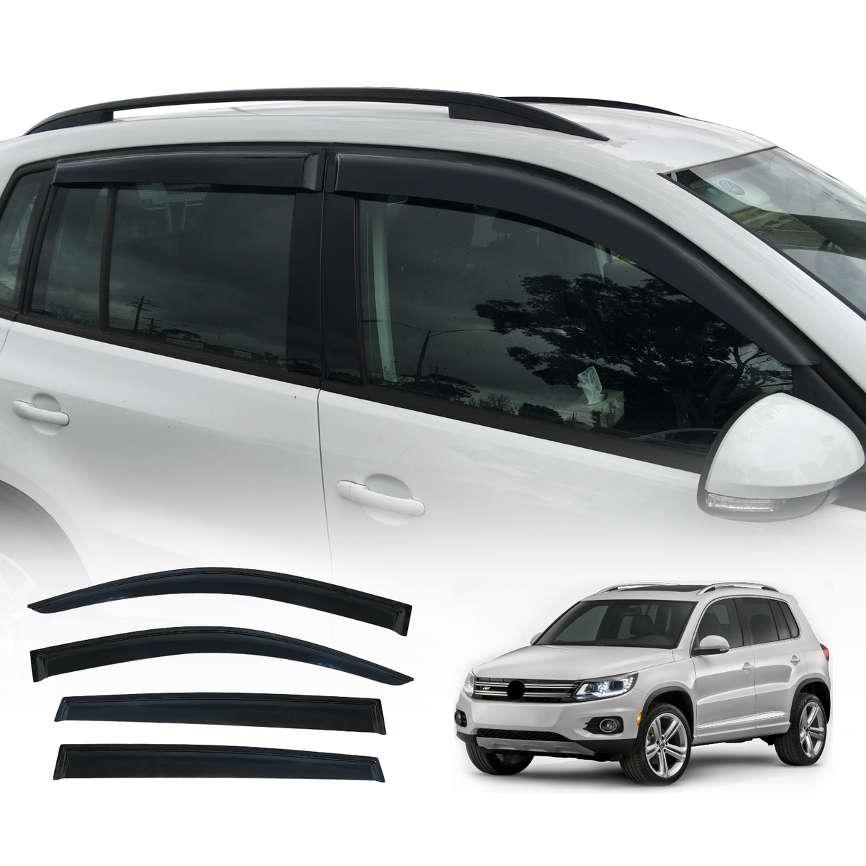 Weather Shields for Volkswagen Tiguan 2008-2016