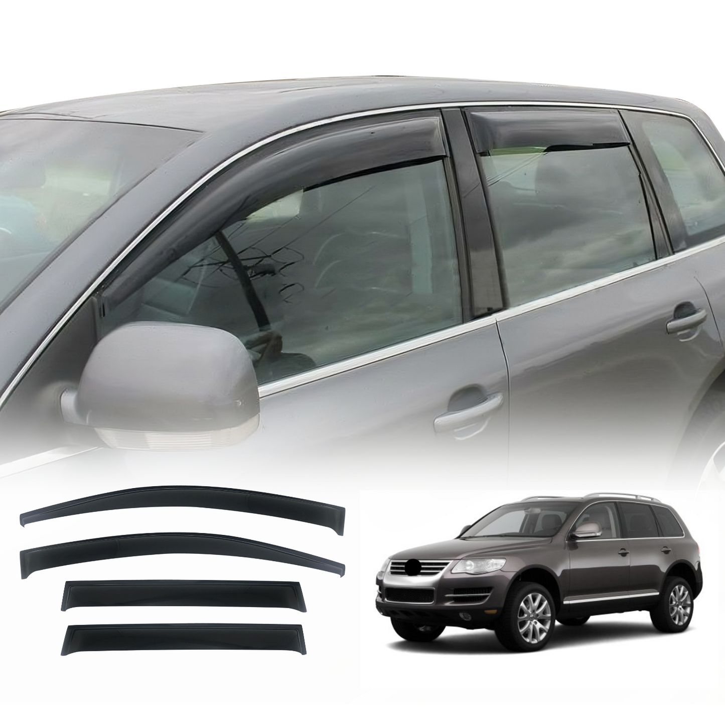 Weather Shields for Volkswagen Touareg 7L 2003-2010