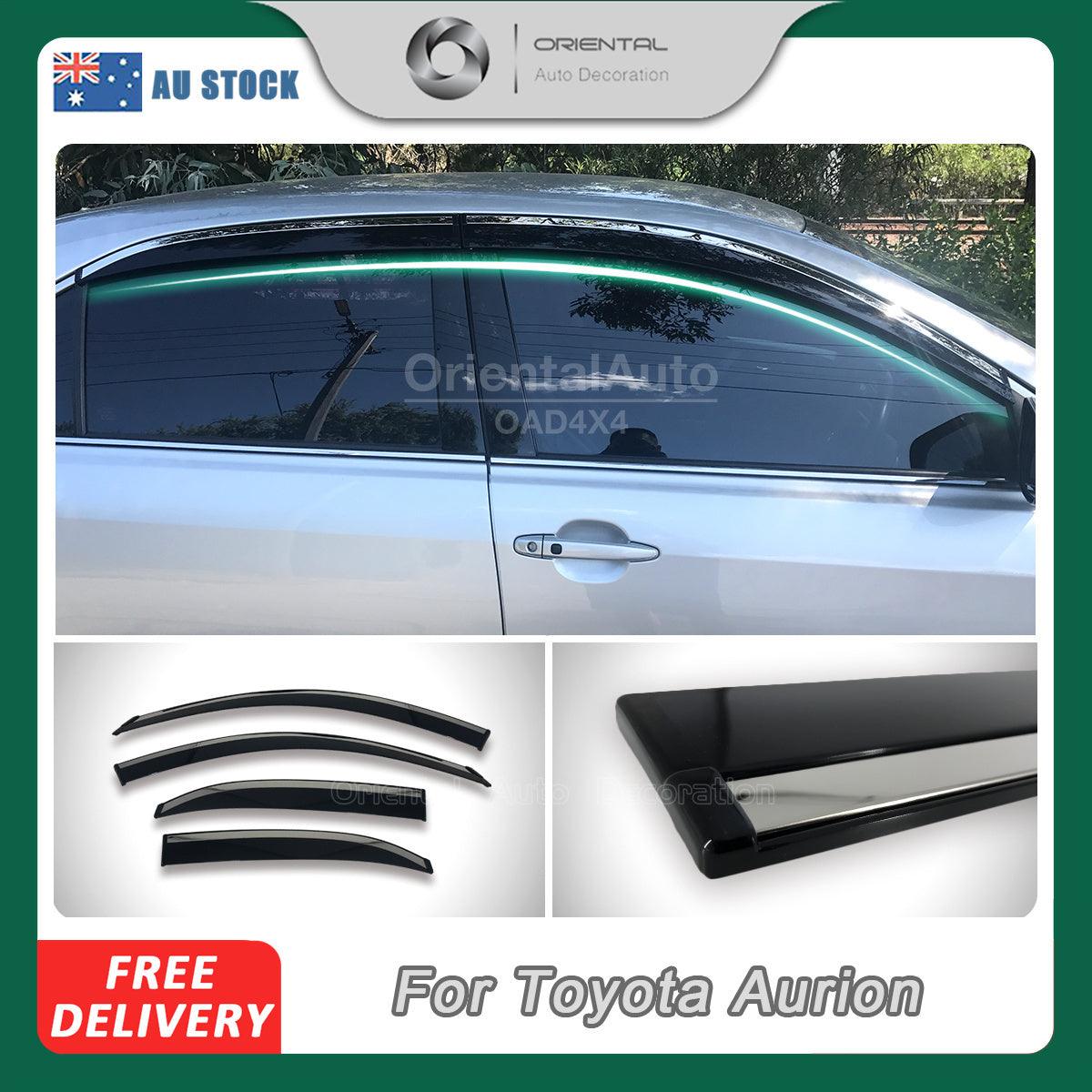 Stainless Edge Weather Shields For Toyota Aurion 2006-2011