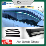 Stainless Edge Weather Shields for Toyota Kluger 2013-2021