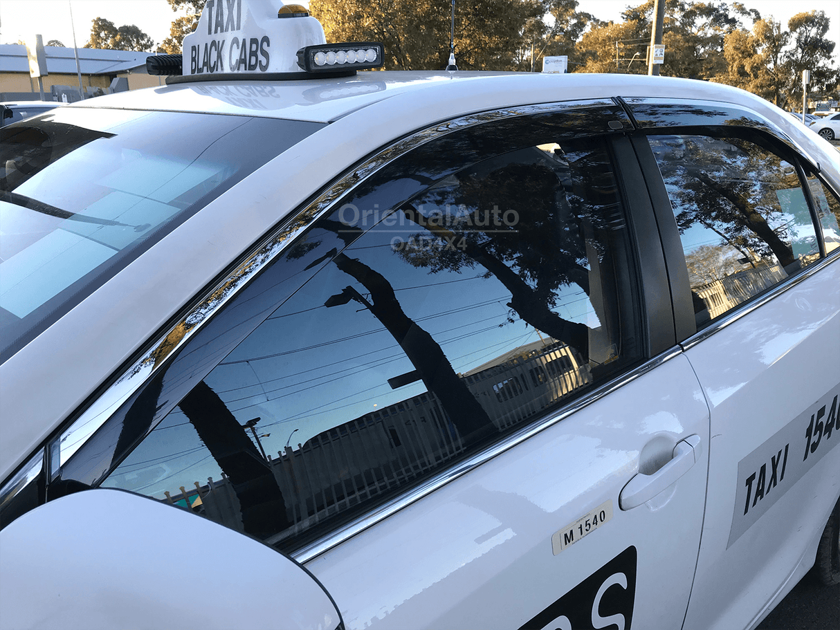 Stainless Edge Weather Shields For Toyota Aurion 2012-2017