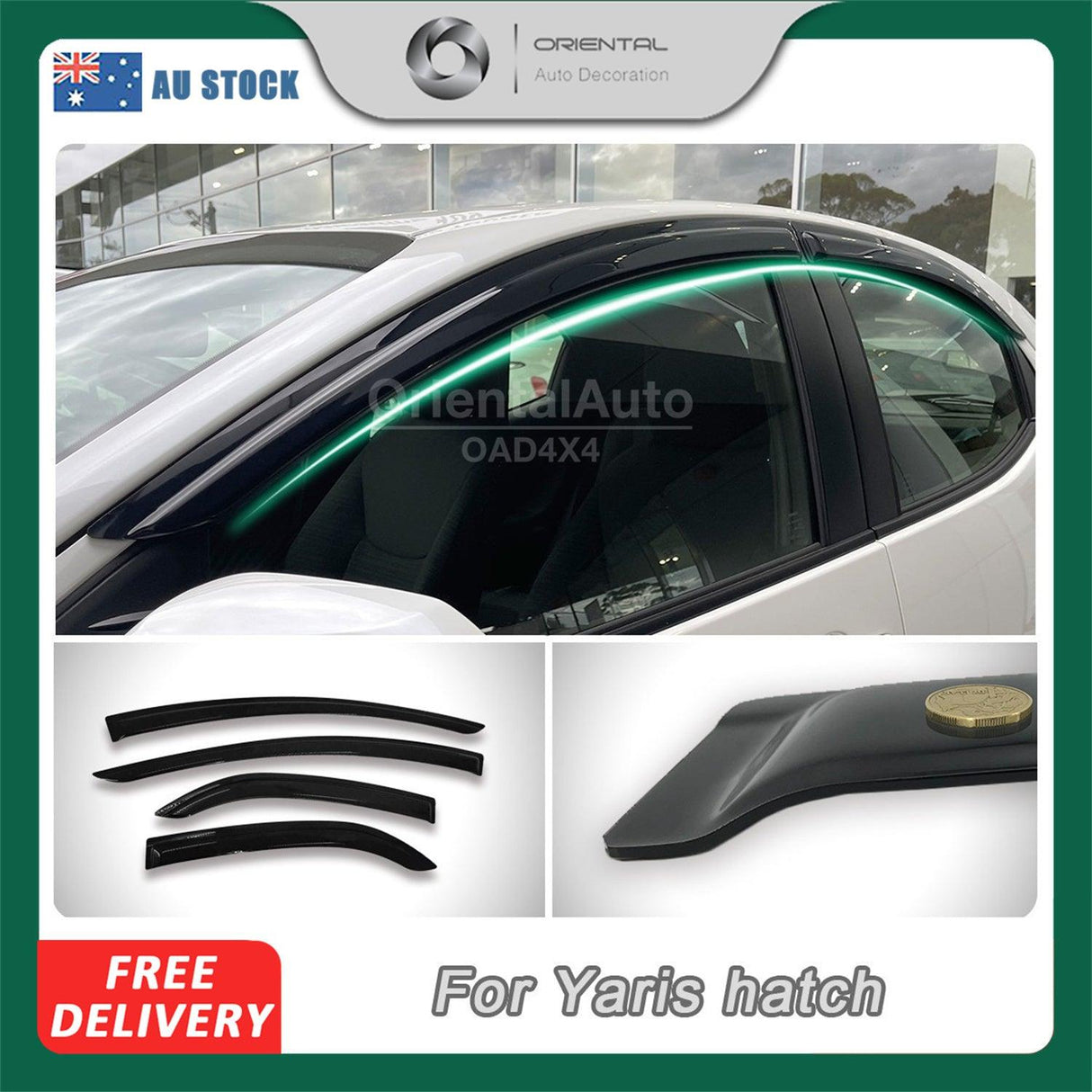 Weather Shields for Toyota Yaris Hatch 2020-Onwards