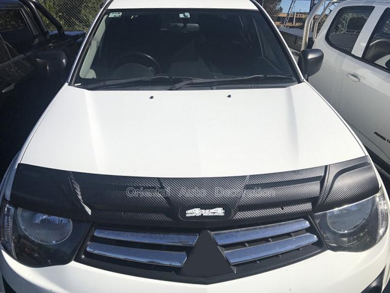 Bonnet Protector & Weather Shields for Mitsubishi Triton Single Cab 2006-2015 With Extended Mirror