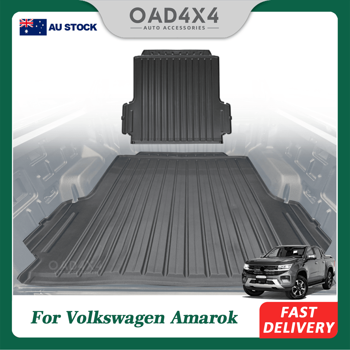 Ute Mat for Volkswagen Amarok All-New Dual Cab NF Series 2023-Onwards with Factory Plastic