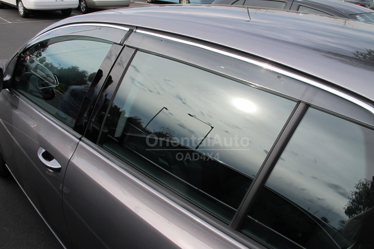 Chrome Edge Weather Shields For Volkswagen Golf 6th 2009-2013 MK6