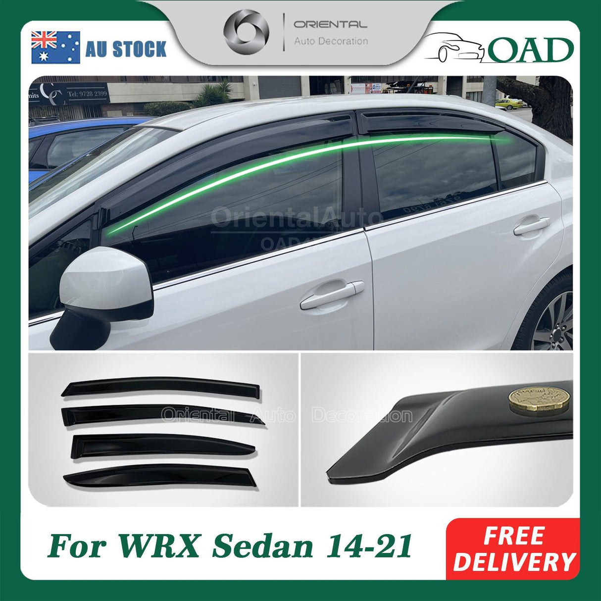 Weather Shields for Subaru WRX STI Sedan VA Series 2014-2021