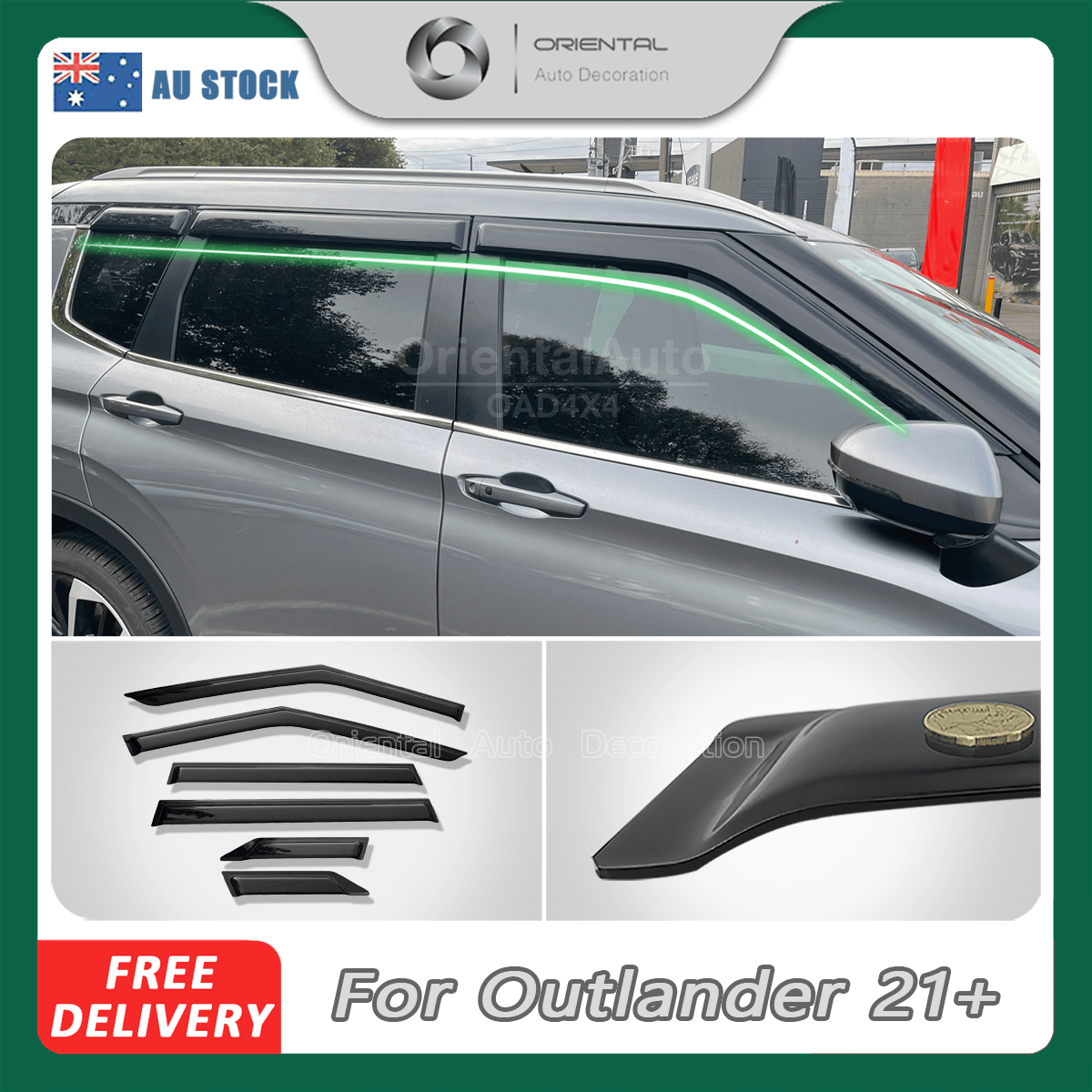 Weather Shields for Mitsubishi Outlander ZM Series 2021-Onwards 6PCS