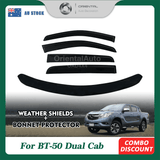 Bonnet Protector & Injection Weather Shield for Mazda BT-50 BT50 Dual Cab 2011-2020