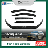 Bonnet Protector & Injection Weather Shield for Ford Everest UA / UA II Series 2015-2022