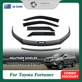 Bonnet Protector & Injection Weather Shield for Toyota Fortuner 2015-2020