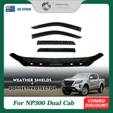 Bonnet Protector & Injection Weather Shield for Nissan Navara NP300 D23 Dual Cab Dec/2020-Onwards MY21+