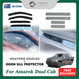 Weather Shields & Door Sill Protector For Volkswagen All-New Amarok Dual Cab NF Series 2023-Onwards