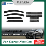 Weather Shields & Door Sill Protector For Ford Everest Next Gen 2022-Onwards