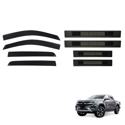 Injection Weather Shields & Door Sill Protector for Volkswagen Amarok Dual Cab NF Series All-New 2023-Onwards