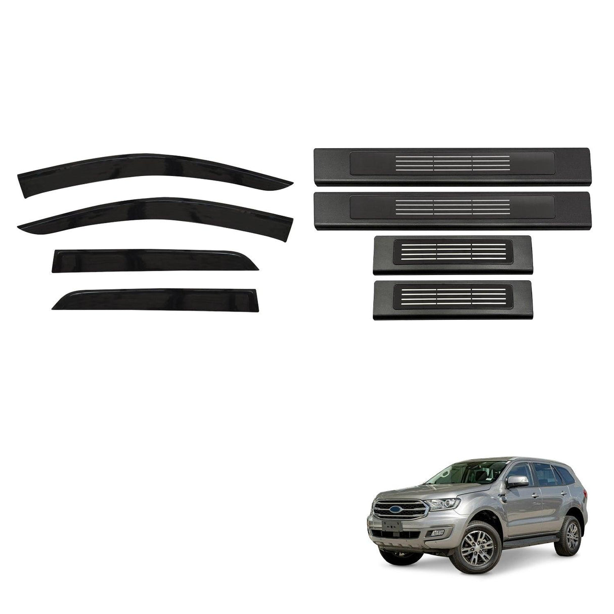 Weather Shields & Door Sill Protector For Ford Everest UA/UA II 2015-2022