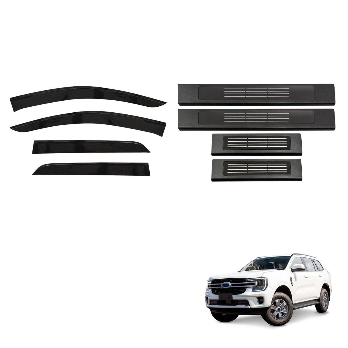 Weather Shields & Door Sill Protector For Ford Everest Next Gen 2022-Onwards