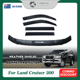 Bonnet Protector & Injection Weather Shield for Toyota Landcruiser 200 Series 2007-2015