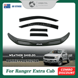 Bonnet Protector & Weather Shield for Ford Ranger Extra Cab 2012-2015