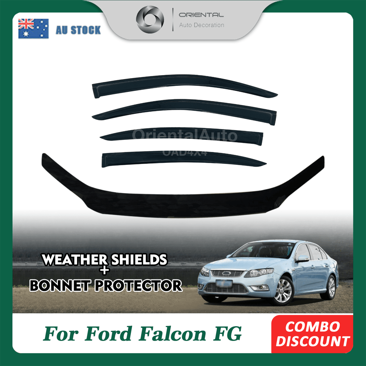 Bonnet Protector & Weather Shields for Ford Falcon FG 2008-2014