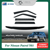 Bonnet Protector & Weather Shields for Nissan Patrol Y61 1998-2004