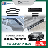 Weather Shields & Door Sill Protector For ISUZU DMAX D-MAX Dual Cab 2020-Onwards