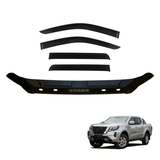 Bonnet Protector & Injection Weather Shield for Nissan Navara NP300 D23 Dual Cab Dec/2020-Onwards MY21+