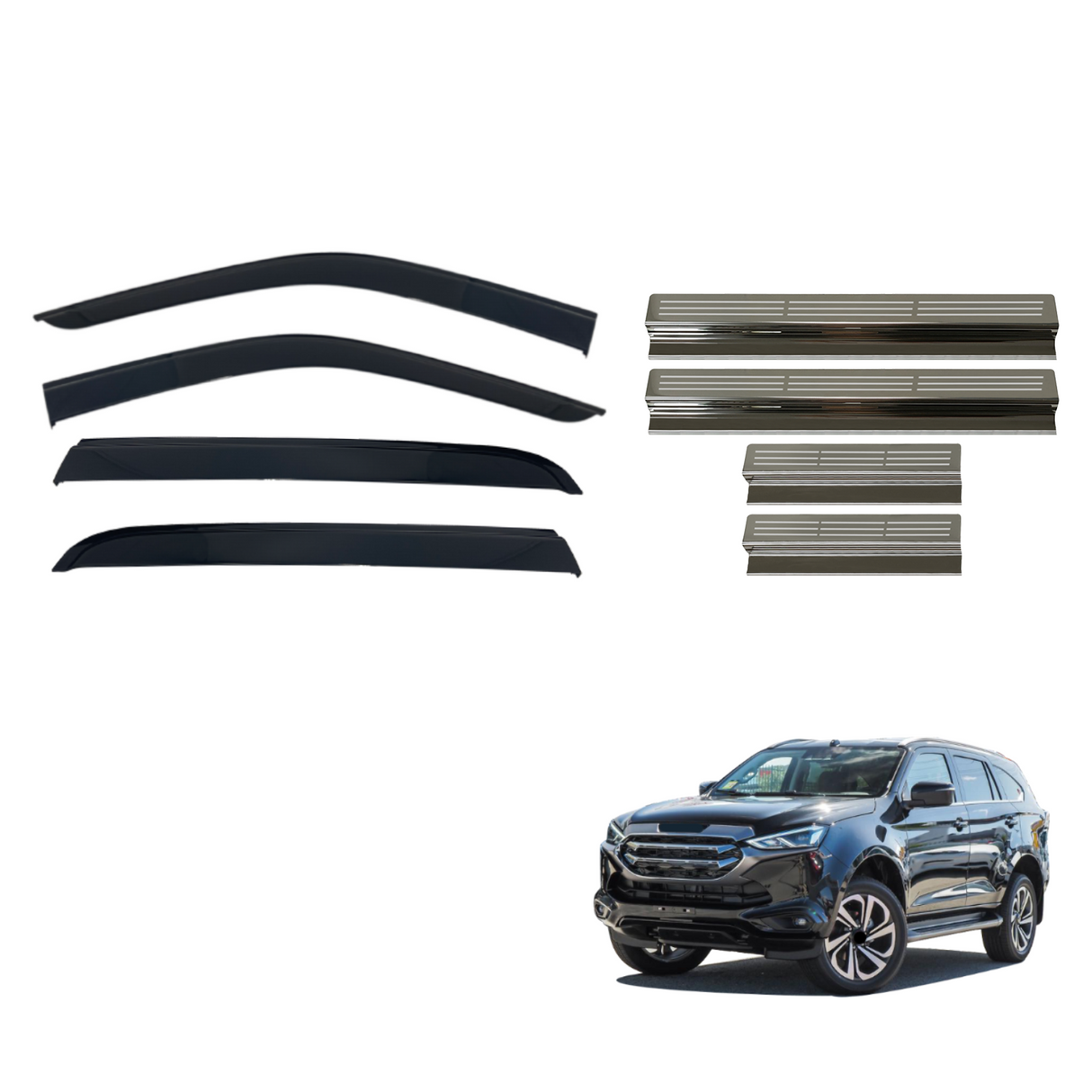 Weather Shields & Door Sill Protector For ISUZU MUX MU-X 2021-Onwards