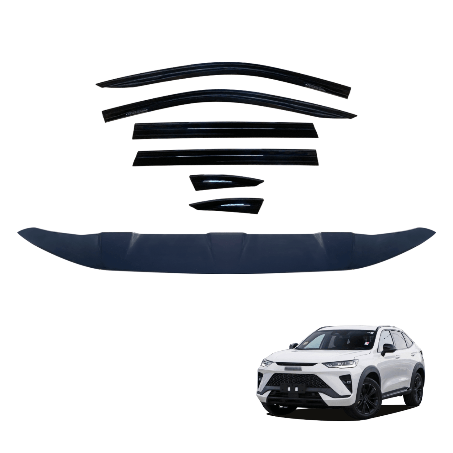 Bonnet Protector & Injection Weather Shields For Haval H6GT H6 GT B03 Series 2022-Onwards