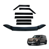 Bonnet Protector & Widened Luxury Weather Shields for Land Rover Defender L663 110 2020-Onwards